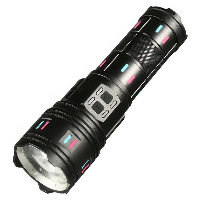 Taktička LED lampa / Aluminium zoom / 180000 lumena / 5 boja — slika 6