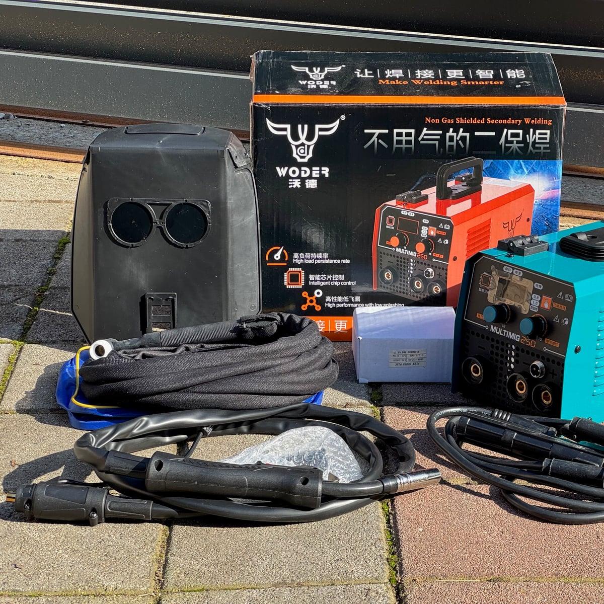 Aparat za varenje WODER MIG/MMA-250 / Elektroda + CO2 / Gratis 1kg žica 0,8 — slika 5