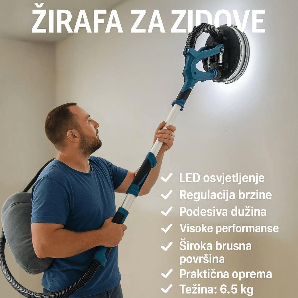 Žirafa za brušenje zidova — slika 5
