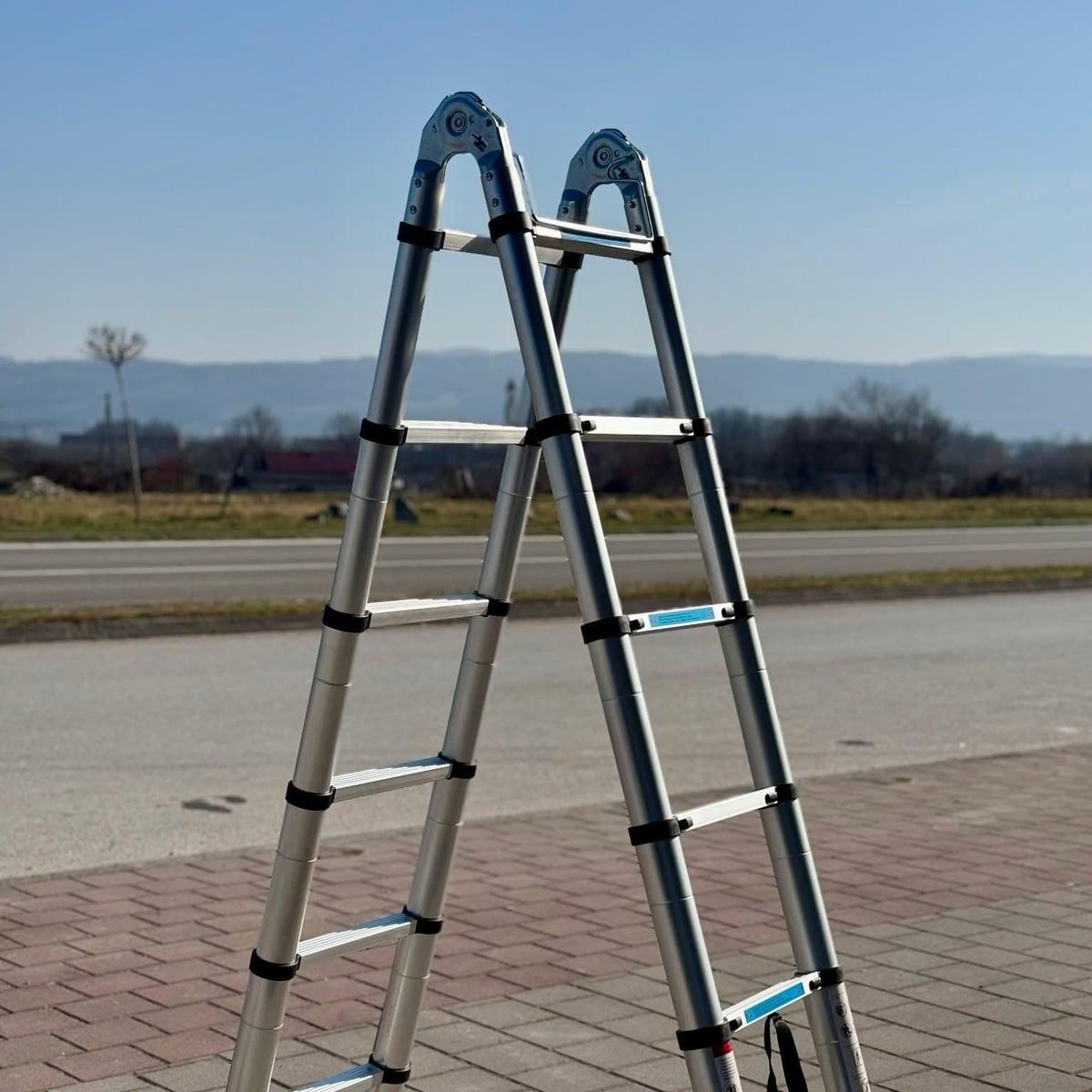 Aluminijumske višenamjenske teleskopske ljestve 3,8metara