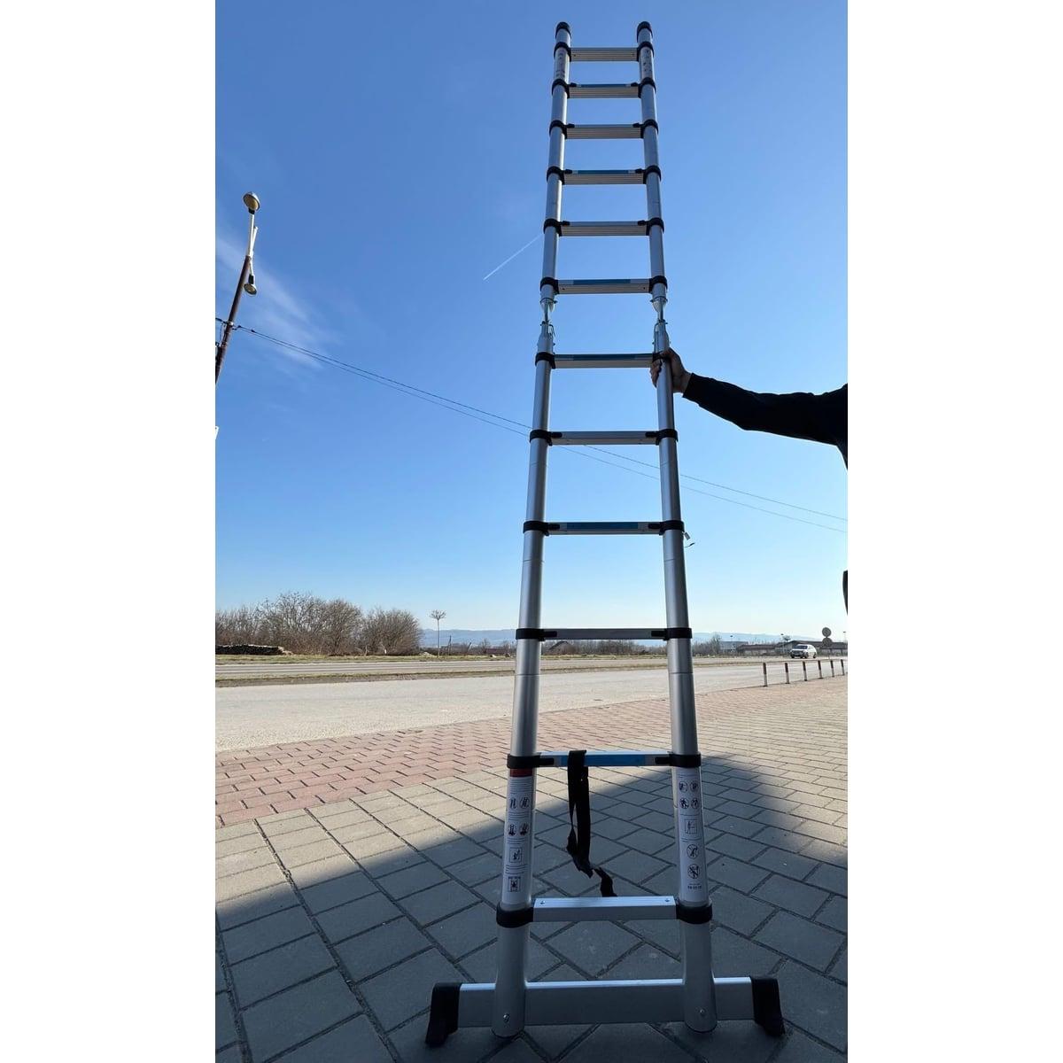 Aluminijumske višenamjenske teleskopske ljestve 3,8metara — slika 4