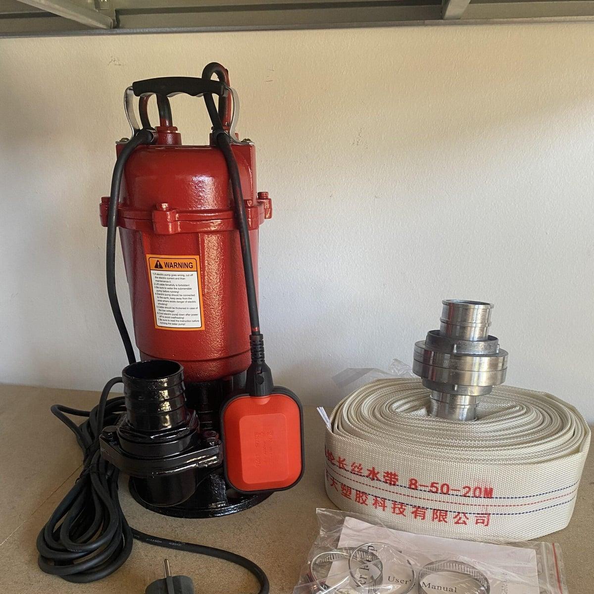 Pumpa muljara SMITH 3700W sa 20 metara vatrogasnog crijeva