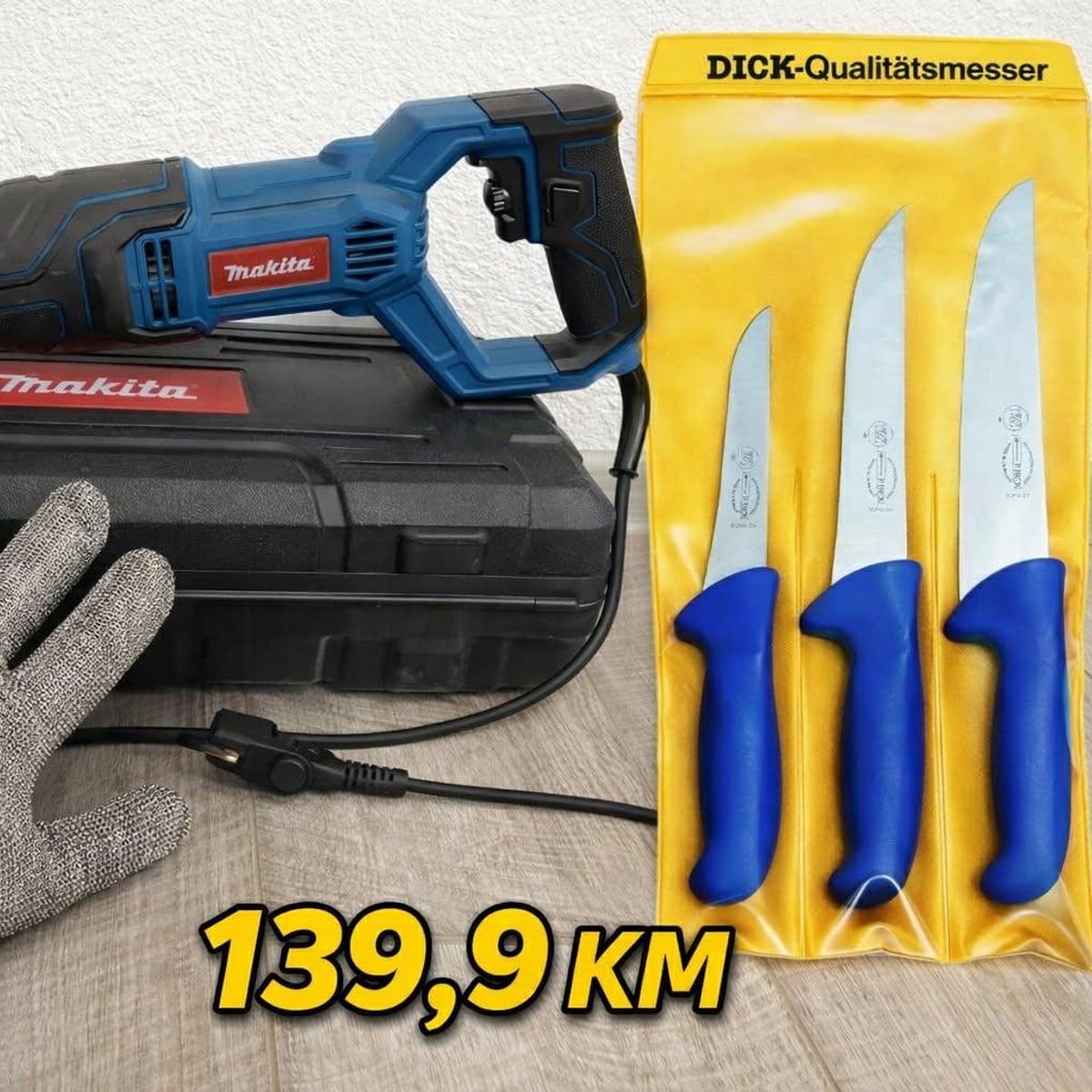Recipročna pila (lisičiji rep) MT 1650W GRATIS 3 noža i rukavica