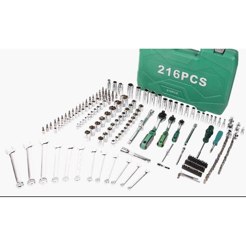 Set 216 gedora i ključeva torex mehaničarski alat full — slika 2