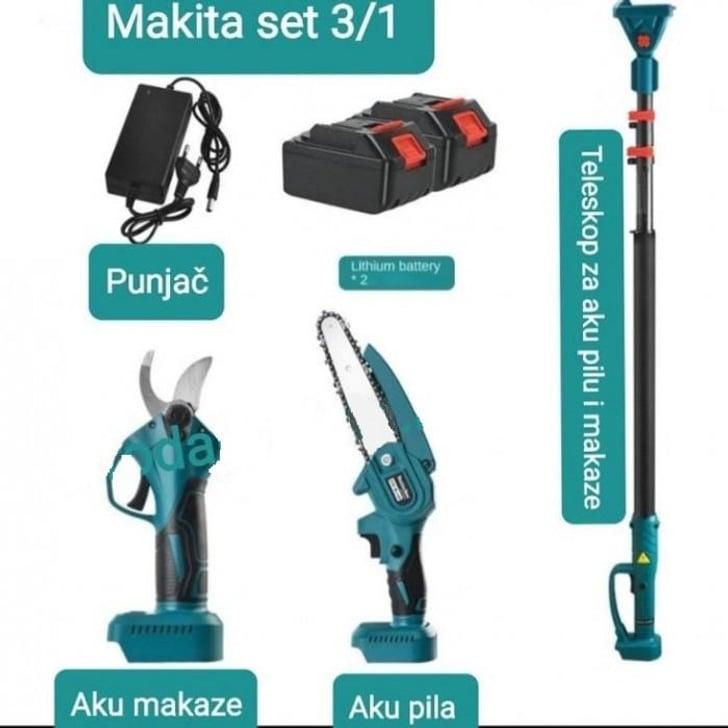 Aku Pila i Aku Makaze MT sa Teleskopom (Set 3u1) — slika 2