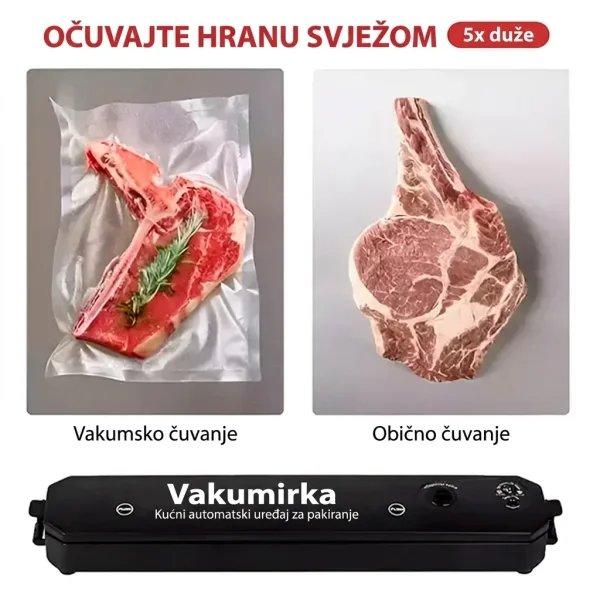 Vakumirka za Hranu – Mašina za Vakumiranje i Pakovanje + 10 kesica gratis — slika 2