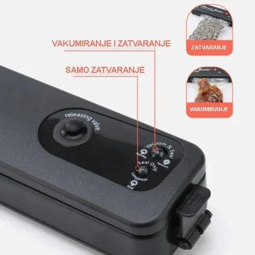 Vakumirka za Hranu – Mašina za Vakumiranje i Pakovanje + 10 kesica gratis — slika 5