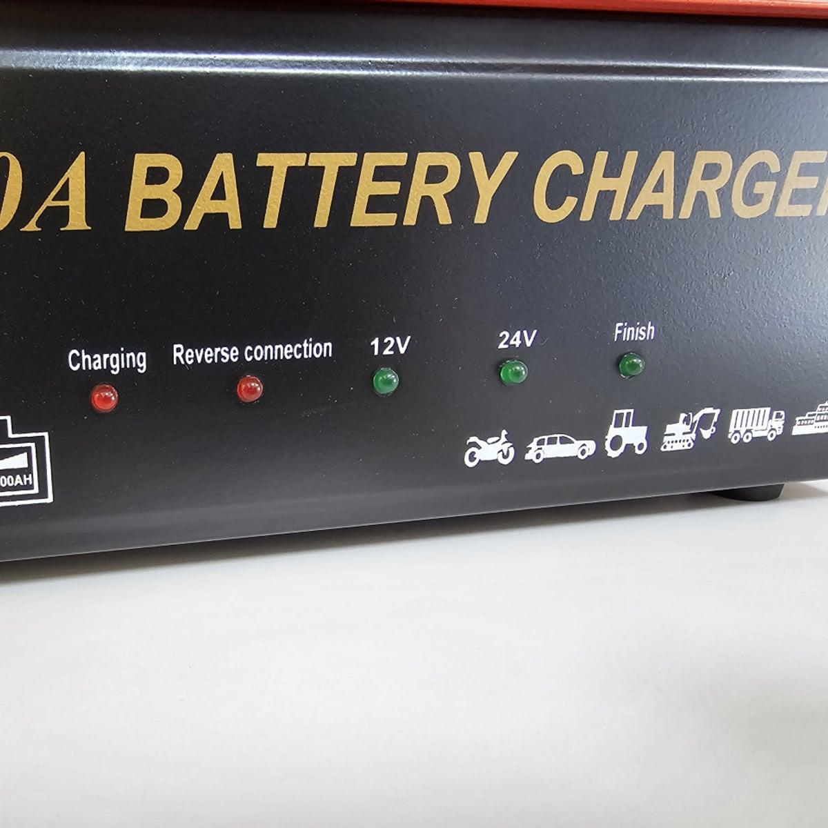 Ispravljač punjač za akumulator akumulatore 12V 24V 100A — slika 3