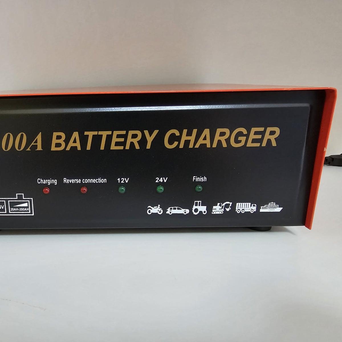 Ispravljač punjač za akumulator akumulatore 12V 24V 100A — slika 5
