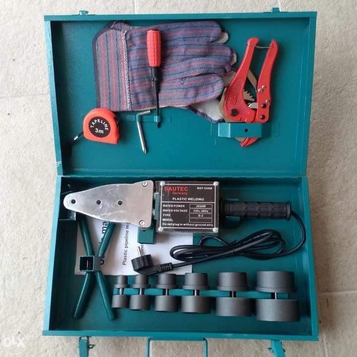 Pegla za varenje PVC cijevi Bautec 2000W – KOMPLET — slika 1